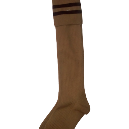 badge brown socks