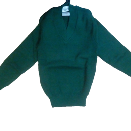green plain sweater