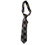 navy blue and yellow bedi-checked necktie