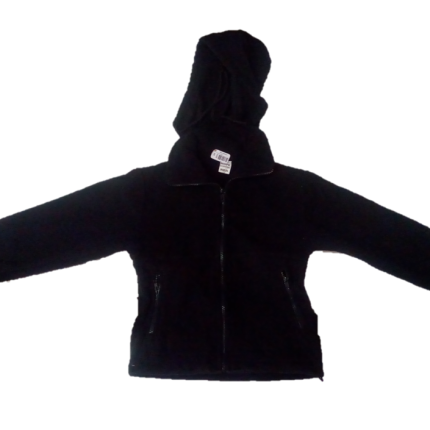 black plane fleece jacket